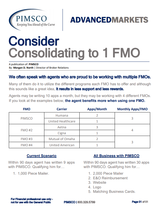 Consolidating FMOs
