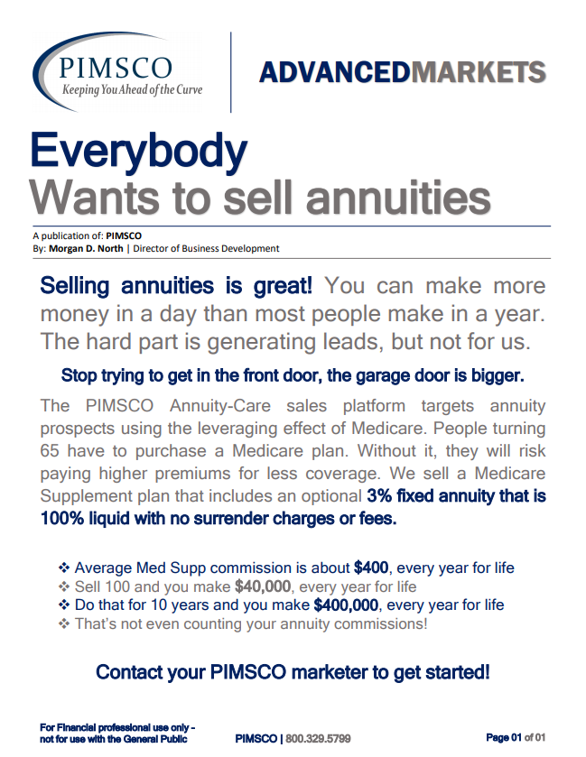 Selling Annuities